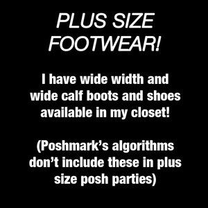 Plus Size Boots and Shoes